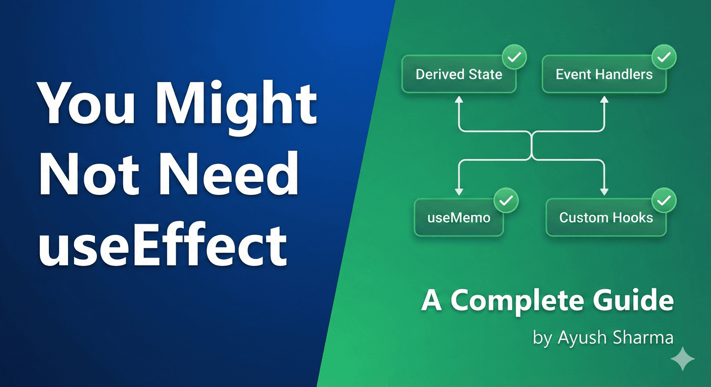 You Might Not Need useEffect: A Complete Guide