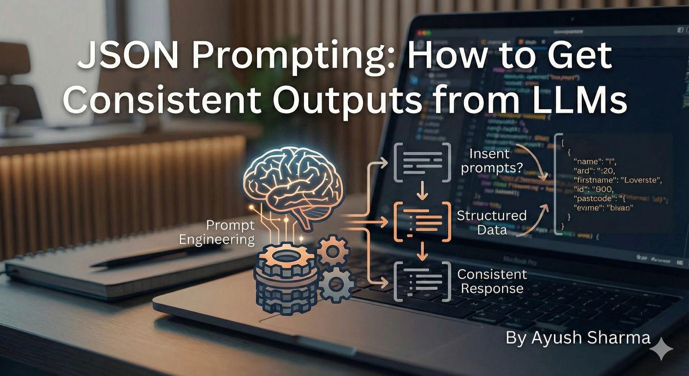 JSON Prompting: How to Get Consistent Outputs from LLMs - Blog article cover